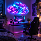 3D åskmoln LED-vägglampa med RGB-ljus – bild 3