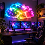 3D åskmoln LED-vägglampa med RGB-ljus – bild 4