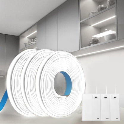 COB LED Strip Batteridriven LED Remsa 5V 1M Neutral Vit 4000K 320LEDs/m Flexibel Självhäftande Band Remsa för Sovrum Kök TV-bakgrundsbelysning Hem Inredning DIY Dekoration