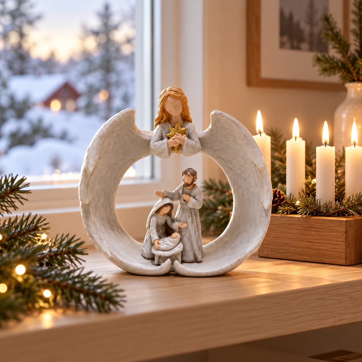 Änglafigur till advent