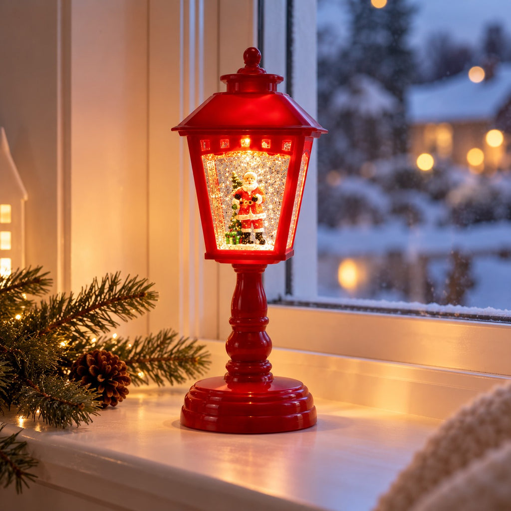 Jullykta med tomte i fönstret