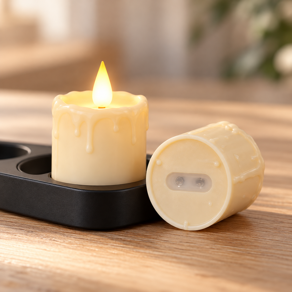 Laddbart LED-ljus med laddkontakter