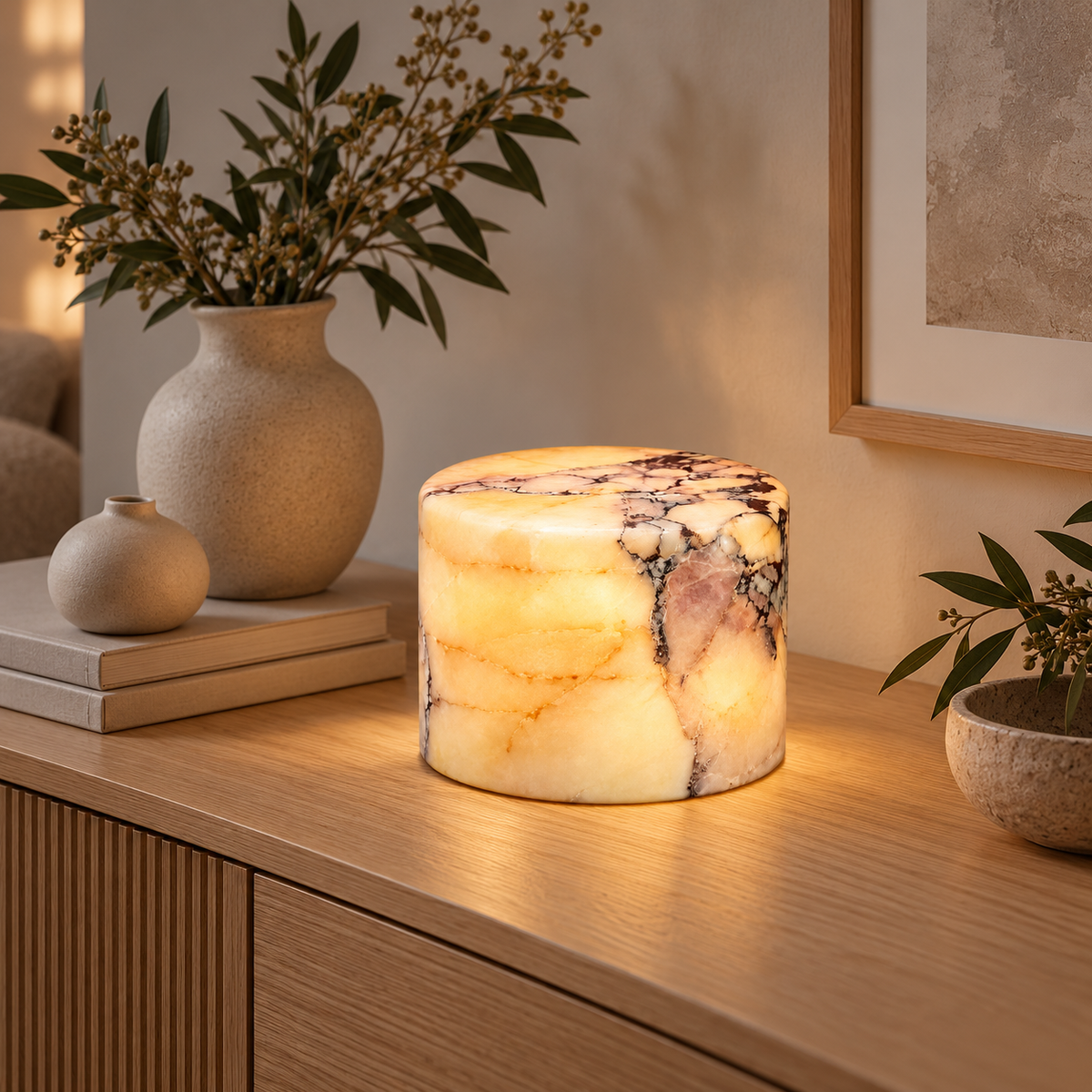 Designlampa marmor skandinavisk stil