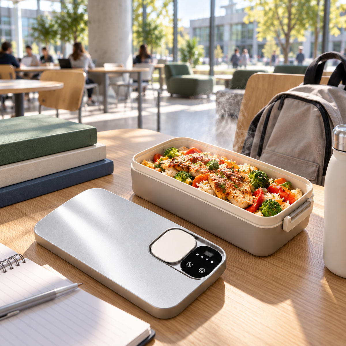 Elektrisk lunchlåda för skolan och studierna