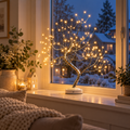 Fönsterlampa ljusträd för mörka kvällar